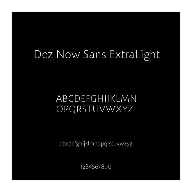 Dez Now Sans ExtraLight