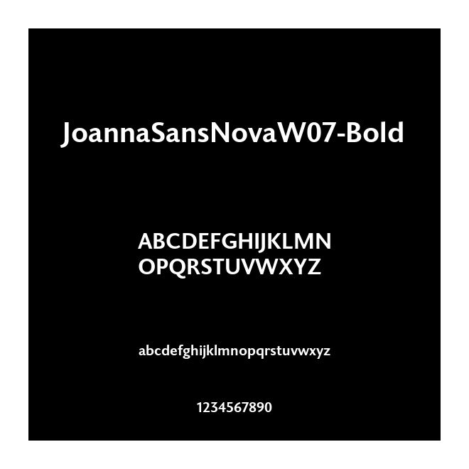 JoannaSansNovaW07-Bold