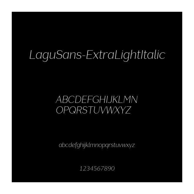 LaguSans-ExtraLightItalic