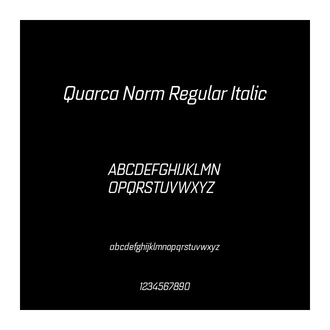 Quarca Norm Regular Italic
