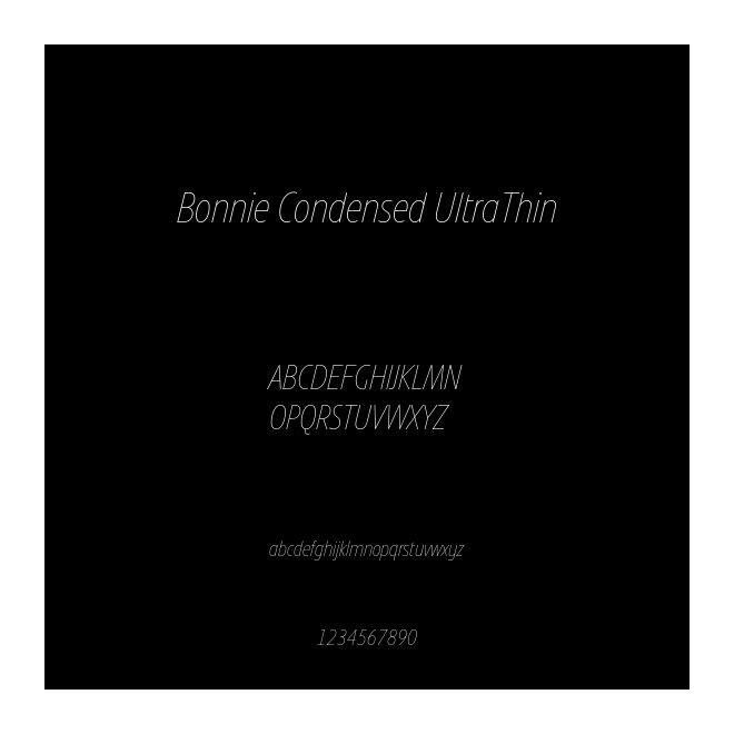 Bonnie Condensed UltraThin