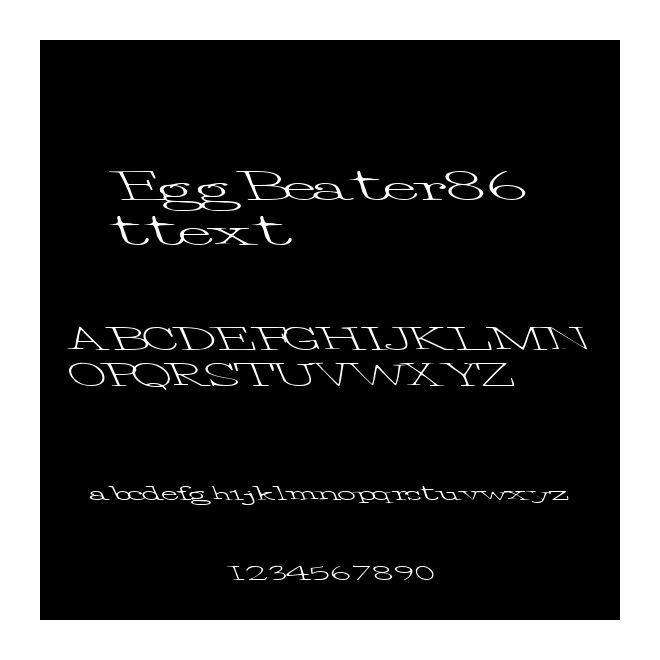 EggBeater86 ttext