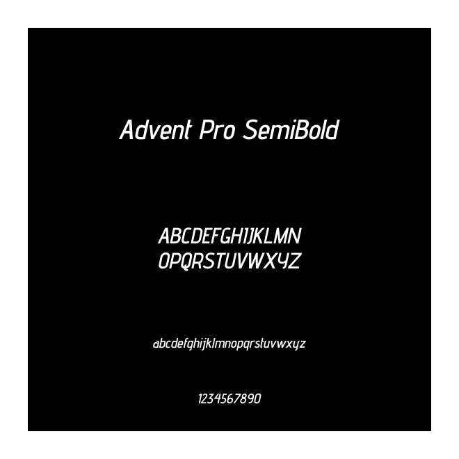 Advent Pro SemiBold