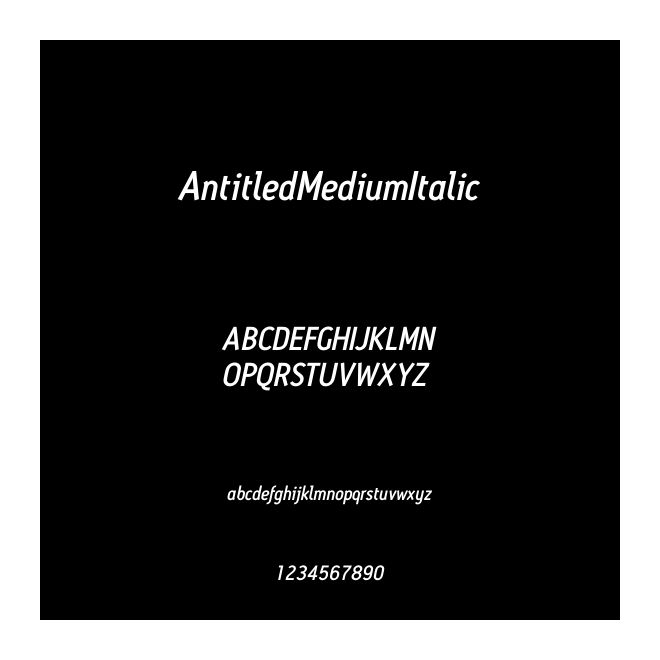 AntitledMediumItalic