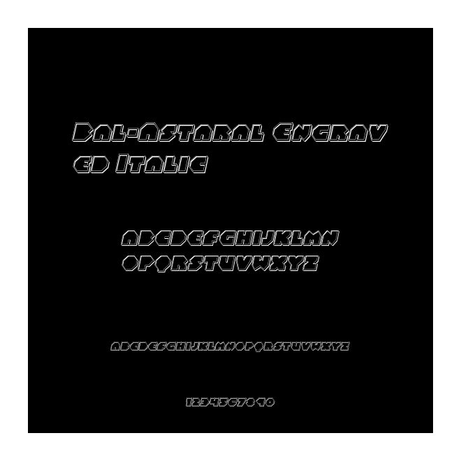 Bal-Astaral Engraved Italic