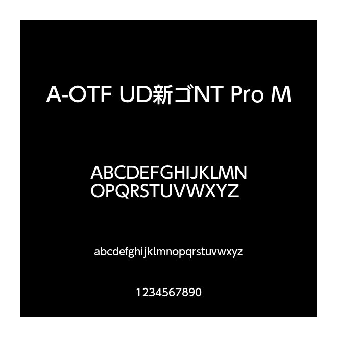 A-OTF UD新ゴNT Pro M