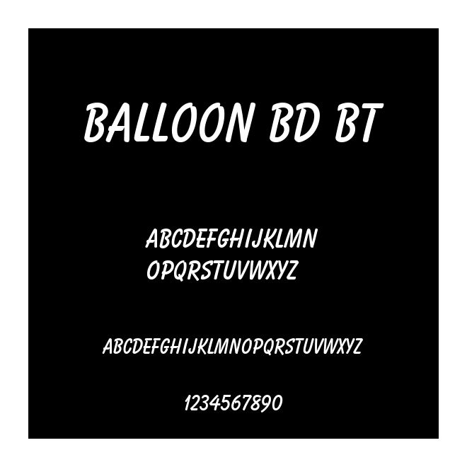 Balloon Bd BT
