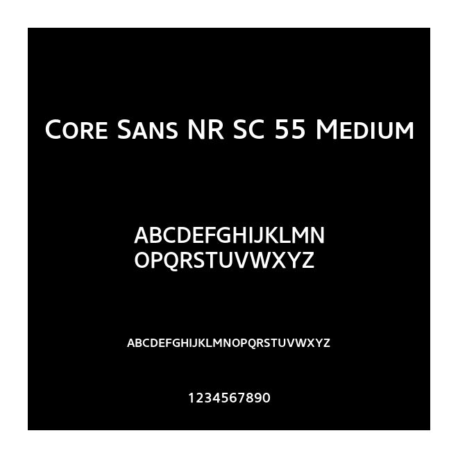 Core Sans NR SC 55 Medium