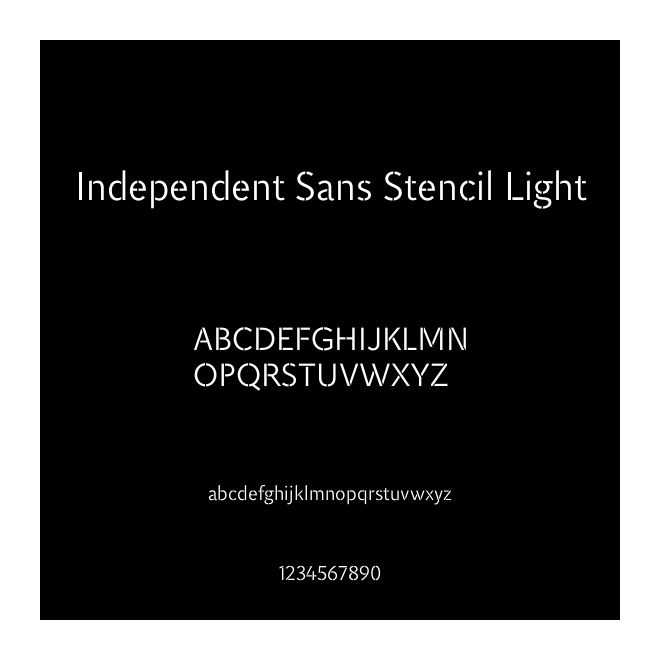 Independent Sans Stencil Light