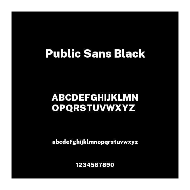 Public Sans Black
