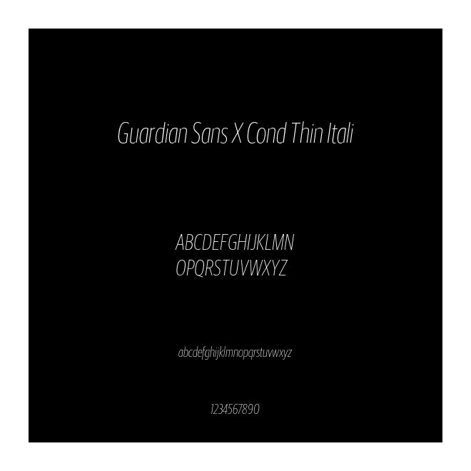 Guardian Sans X Cond Thin Itali