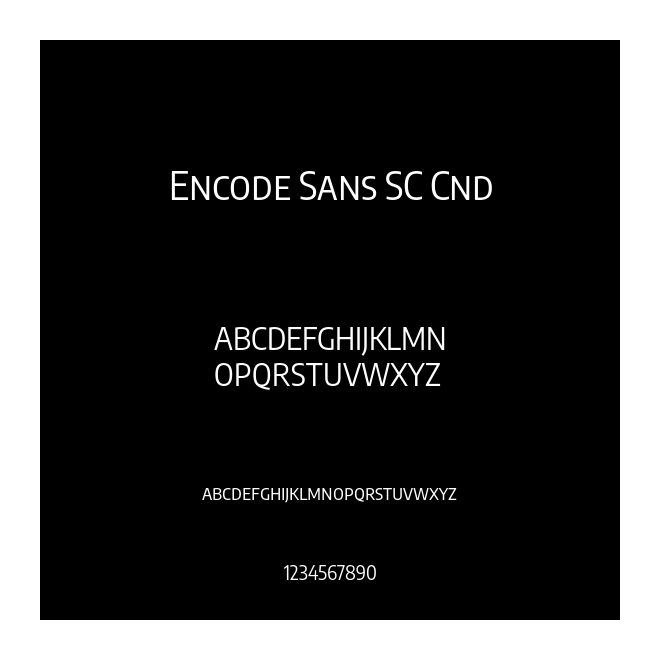 Encode Sans SC Cnd