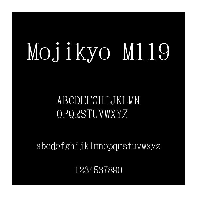 Mojikyo M119