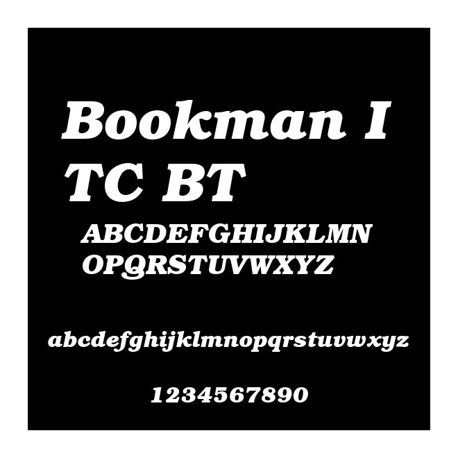 Bookman ITC BT