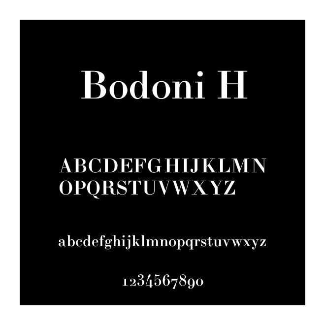 Bodoni H
