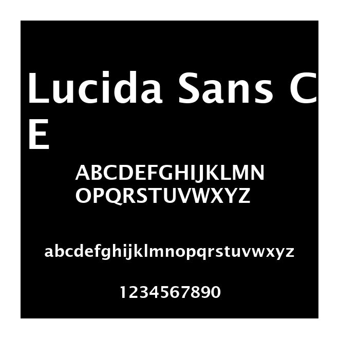 Lucida Sans CE