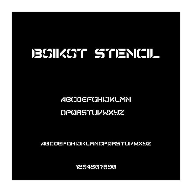 Boikot Stencil