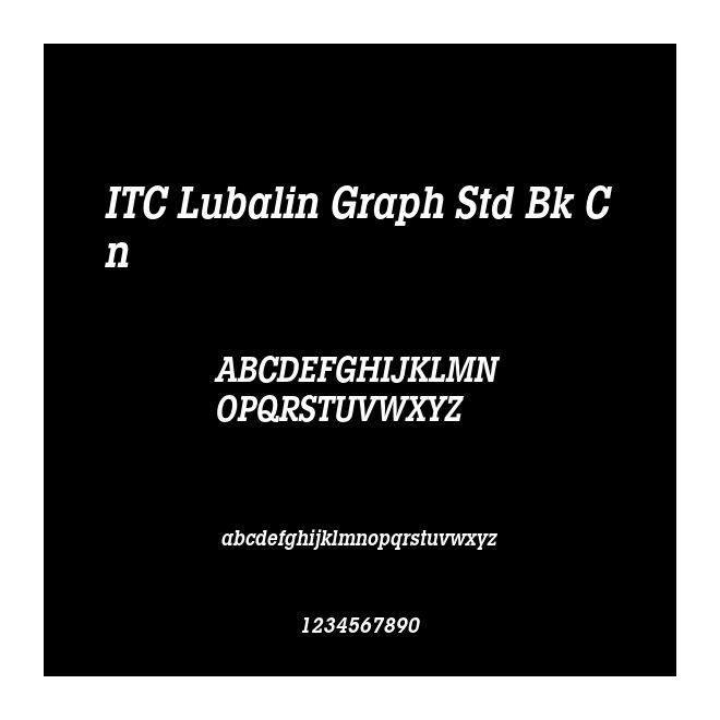 ITC Lubalin Graph Std Bk Cn