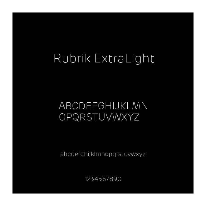 Rubrik ExtraLight