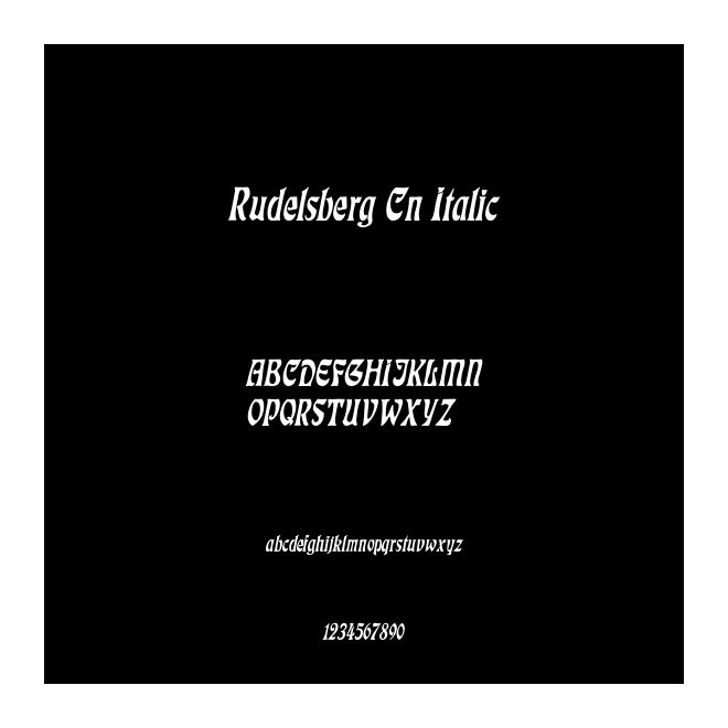 Rudelsberg Cn Italic
