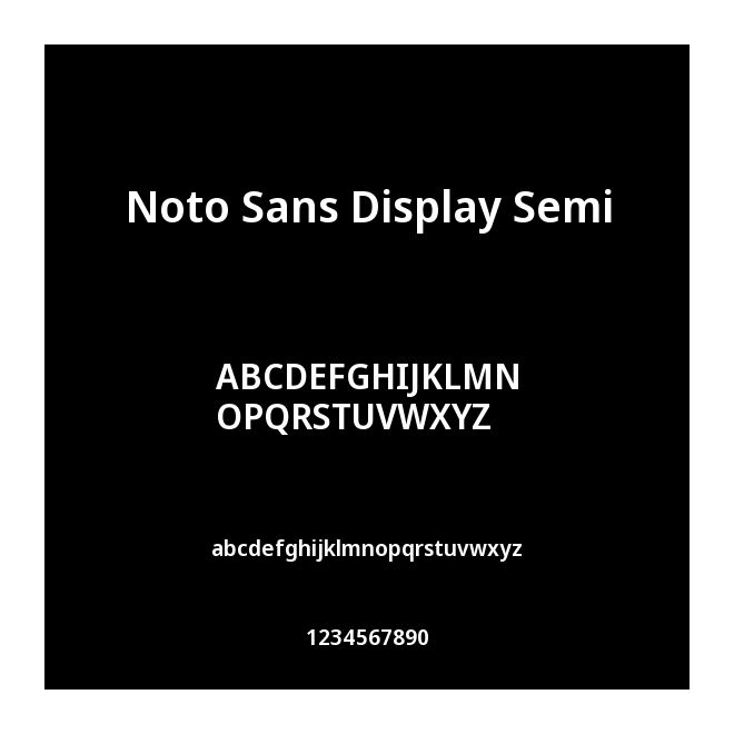 Noto Sans Display Semi