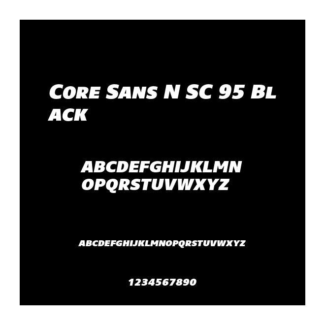 Core Sans N SC 95 Black