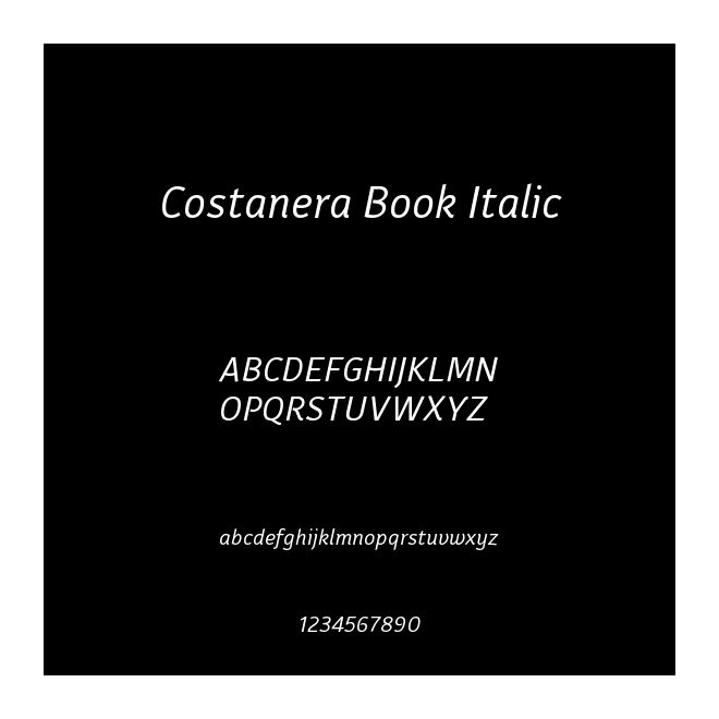 Costanera Book Italic