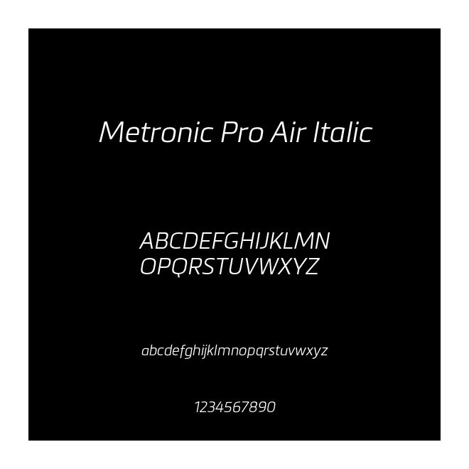 Metronic Pro Air Italic