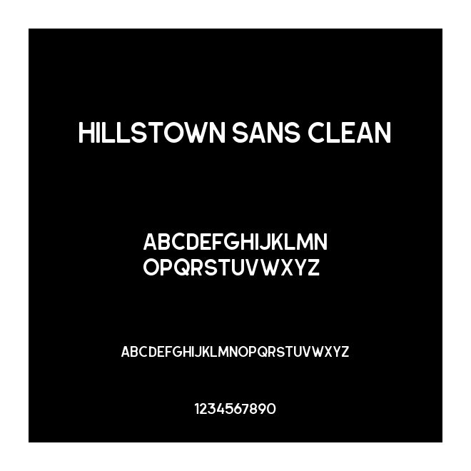 Hillstown Sans Clean