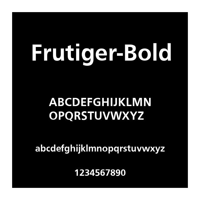 Frutiger-Bold