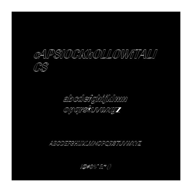 CapsLockHollowItalics