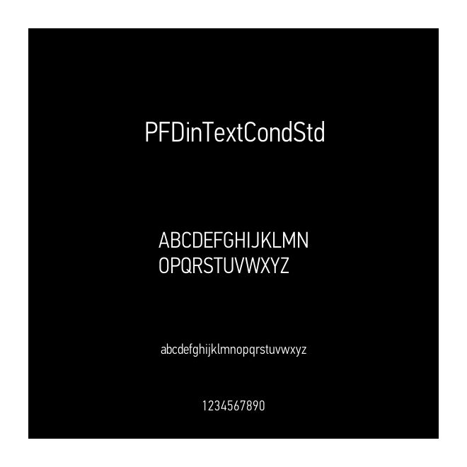 PFDinTextCondStd