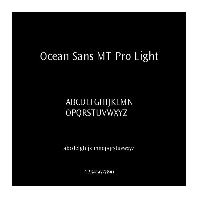 Ocean Sans MT Pro Light
