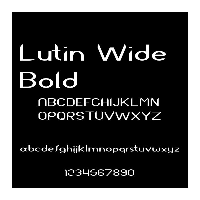 Lutin Wide Bold