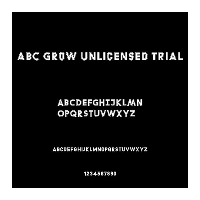 ABC Grow Unlicensed Trial