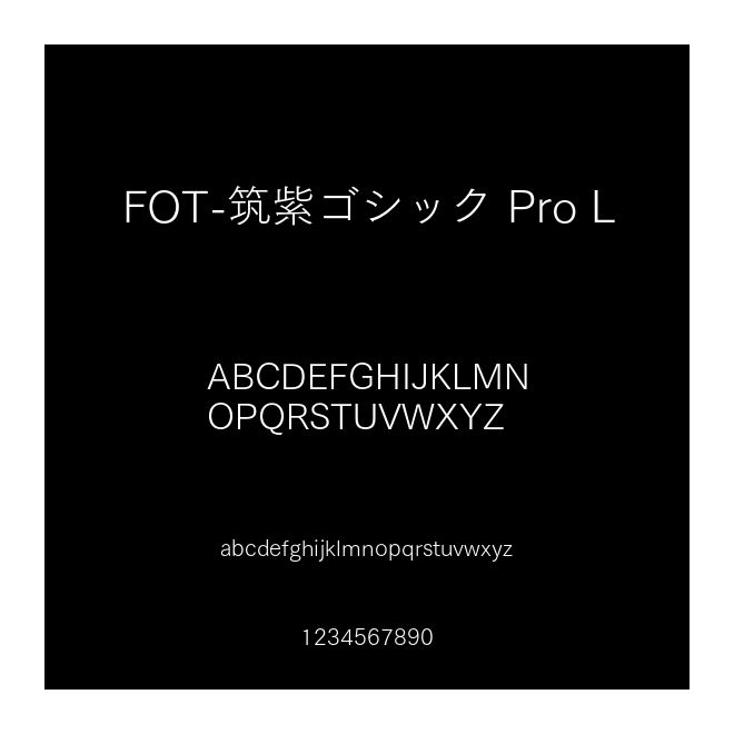 FOT-筑紫ゴシック Pro L