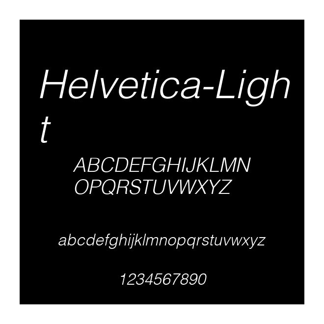 Helvetica-Light