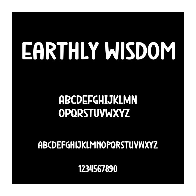 Earthly Wisdom