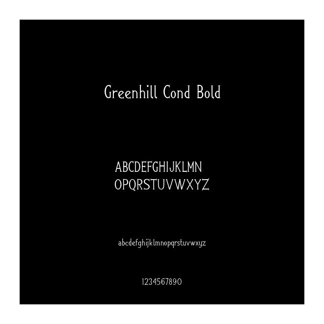 Greenhill Cond Bold