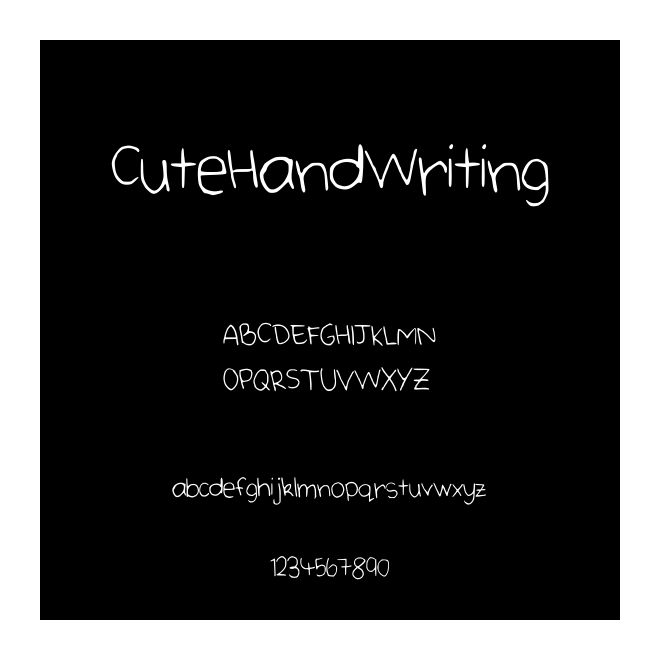 CuteHandWriting