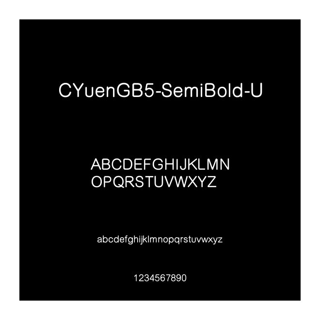 CYuenGB5-SemiBold-U