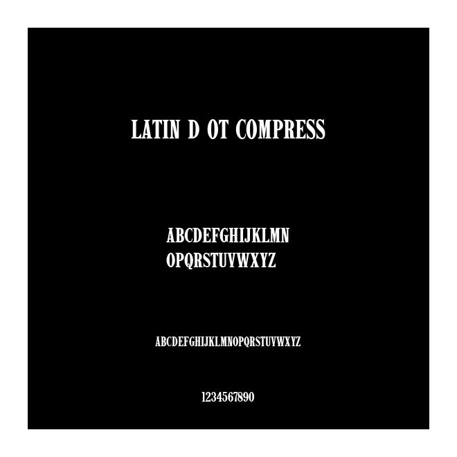 Latin D OT Compress