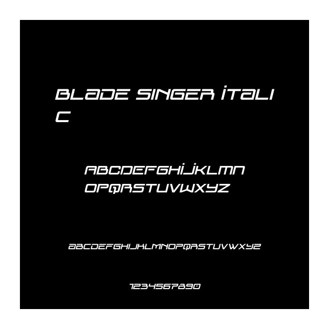 Blade Singer Italic