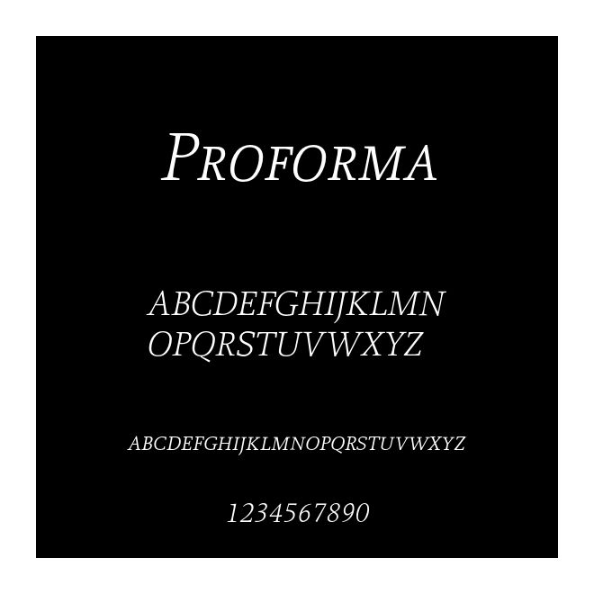 Proforma