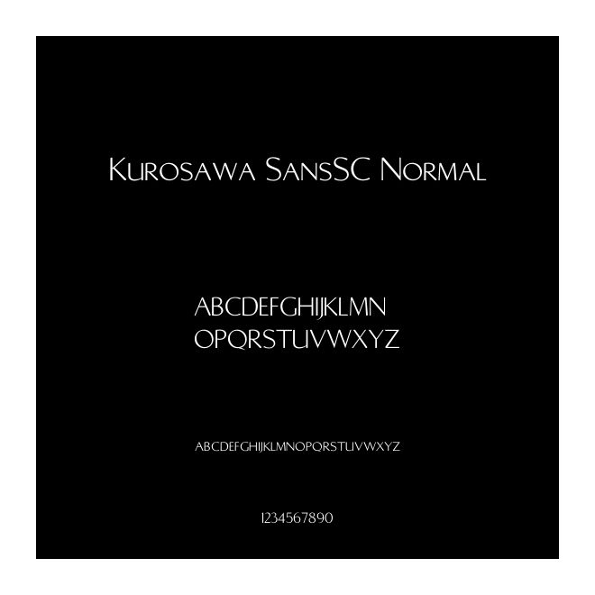 Kurosawa SansSC Normal