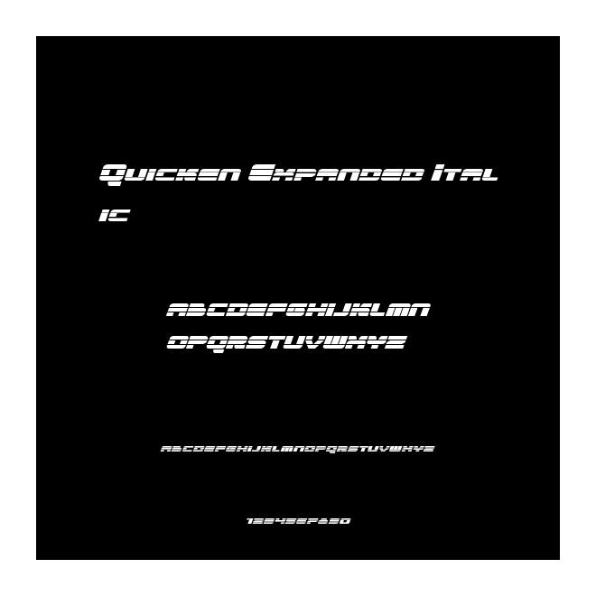 Quicken Expanded Italic