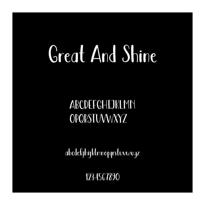 Great And Shine
