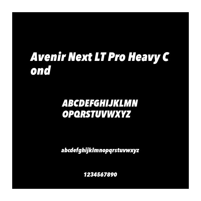 Avenir Next LT Pro Heavy Cond