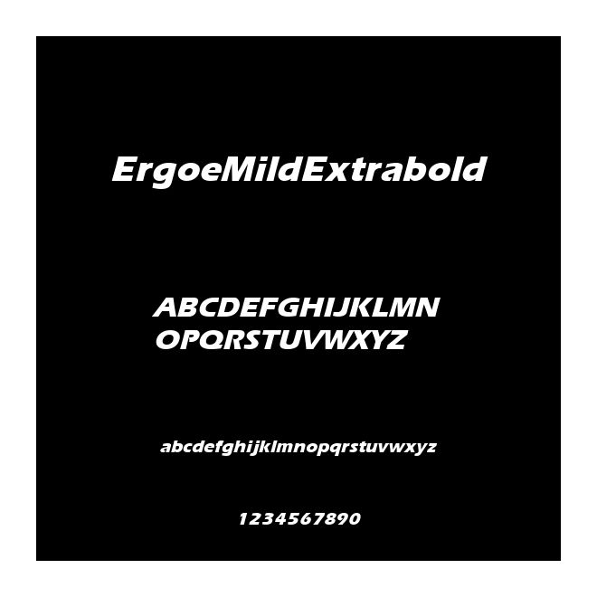 ErgoeMildExtrabold