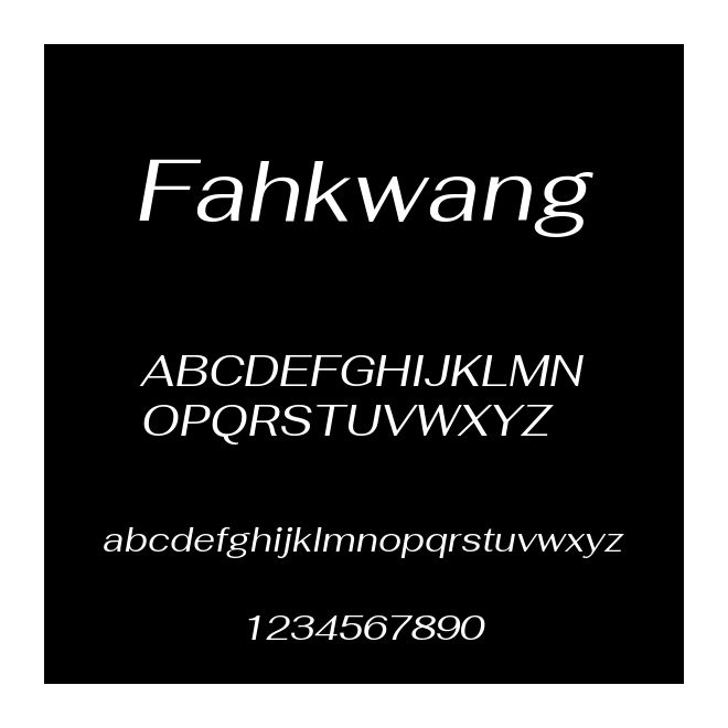 Fahkwang